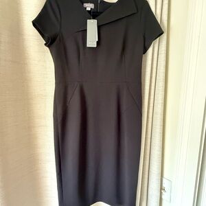 Basler Sophisticated Black Asymmetrical Dress